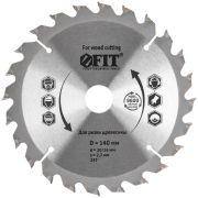 FIT Диск пильный для циркулярных пил по дереву 140 х 20/16 х 24T