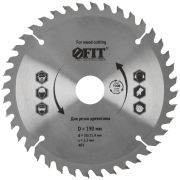 FIT Диск пильный для циркулярных пил по дереву 190 х 30/25,4 х 40T