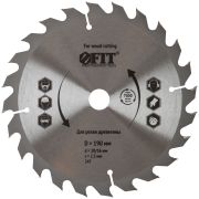 FIT Диск пильный для циркулярных пил по дереву 190 х 20/16 х 24T