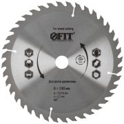 FIT Диск пильный для циркулярных пил по дереву 190 х 20/16 х 40T
