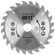 FIT Диск пильный для циркулярных пил по дереву 200 х 30/25,4 х 24T