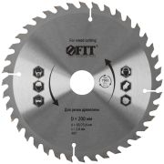 FIT Диск пильный для циркулярных пил по дереву 200 х 30/25,4 х 40T