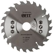 FIT Диск пильный для циркулярных пил по дереву 200 х 32/30 х 24T