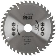 FIT Диск пильный для циркулярных пил по дереву 210 х 30/25,4 х 40T