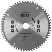FIT Диск пильный для циркулярных пил по дереву 255 х 30/25,4 х 60T