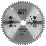 FIT Диск пильный для циркулярных пил по алюминию 185 x 20/16 x 60T