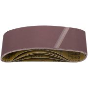FIT Ленты шлифовальные бесконечные, водостойкие, на тканевой основе, 5 шт., 75х457 мм Р 240