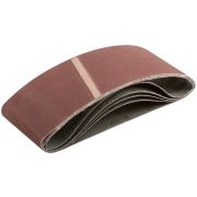 FIT Ленты шлифовальные бесконечные, водостойкие, на тканевой основе, 5 шт., 75х457 мм Р 320