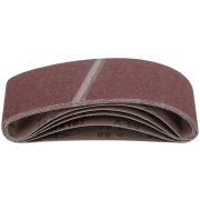 FIT Ленты шлифовальные бесконечные, водостойкие, на тканевой основе, 5 шт., 75х533 мм  Р 60