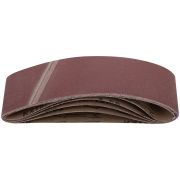 FIT Ленты шлифовальные бесконечные, водостойкие, на тканевой основе, 5 шт., 75х533 мм  Р 80