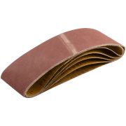 FIT Ленты шлифовальные бесконечные, водостойкие, на тканевой основе, 5 шт., 75х533 мм Р 180