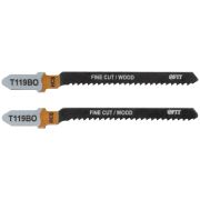 FIT Полотна по дереву, HCS, фрезерованные, волнистые зубья, 75/50/2 мм (Т119ВО), 2 шт.