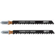 FIT Полотна по дереву, HCS, разведенные, шлифованные зубья 100/74/4 мм (T144DP), 2 шт.