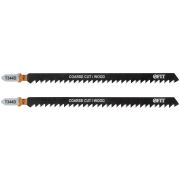 FIT Полотна по дереву, HCS, разведенные, шлифованные зубья 151/126/4 мм (T344D), 2 шт.