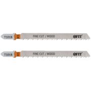 FIT Полотна по дереву, HCS, шлифованные под свободным углом зубья, 100/74/2,5 мм (T101B), 2 шт.