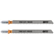 FIT Полотна по дереву, HCS, шлифованные под свободным углом, реверсивные зубья, 100/74/2,5 мм (T101BR), 2 шт.