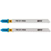 FIT Полотна по дереву, Bimetal, шлифованные под свободным углом, реверс. зубья, 100/74/2,5 мм (T101BRF), 2 шт.