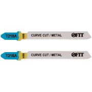 FIT Полотна по металлу, HSS, фрезерованные, волнистые зубья, 76/51/1,1 мм (T218A), 2 шт.