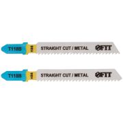 FIT Полотна по металлу, HSS, фрезерованные, волнистые зубья, 76/51/2 мм (T118B), 2 шт.