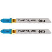 FIT Полотна по металлу, Bimetal, фрезерованные, волнистые зубья, 76/51/1,2 мм (T118AF), 2 шт.
