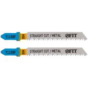 FIT Полотна по металлу, Bimetal, фрезерованные, волнистые зубья, 76/51/2 мм (T118BF), 2 шт.