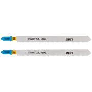 FIT Полотна по металлу, Bimetal, фрезерованные, волнистые зубья, 132/106/1,8 мм (T318AF), 2 шт.