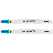 FIT Полотна по алюминию и цвет.мет, HSS, фрезерованные зубья, 100/74 мм, переменный шаг (T123XF), 2 шт.