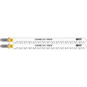 FIT Полотна по дереву, HCS, разведенные, шлифованные зубья 151/126/4 мм (T344D), 2 шт.