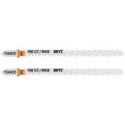 FIT Полотна по дереву двусторонние, HCS, шлифованные под свободным углом зубья, 116/90 мм (T344CB), 2 шт.