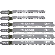 FIT Набор полотен для электролобзика 6 шт. (T101BRFx2; T101AOF x2; T101AIF x2)