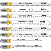 FIT Набор полотен для электролобзика 10 шт.(T101D; T111Cx2; T101B; T119BO; T144Dx2; T244D; T101AO; T101BR)
