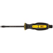 FIT Отверткa ударная, сталь S2, шестигран.жало, боек под ключ, прорезиненная ручка, Профи  6х100 мм SL