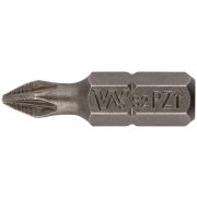 WP Биты WP, сталь S2, с насечкой, Профи, 25 мм PZ1, 20 шт.