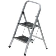 FIT Лестница-стремянка стальная, 2 широкие ступени,  Н=88 см, вес 3,7 кг