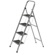 FIT Лестница-стремянка стальная, 4 широкие ступени, Н=139 см, вес 6,7 кг