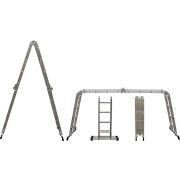 FIT Лестница-трансформер алюминиевая, 4 секции х 5 ступеней, вес 14,4 кг