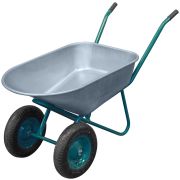 FIT Тачка строительная двухколесная Профи, 100 л, грузоподъемность 200 кг
