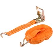 FIT Ремень для крепления груза, храповый механизм 135 мм, лента 38 мм x 12 м, 1500 / 3000 кг