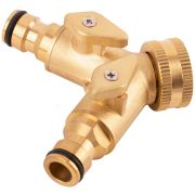 FIT Распределитель 2-х канальный латунь