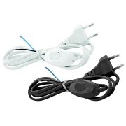 UNIVersal Шнур для бра ШВВП  (2х0,75 мм) 1,7 м с переключателем  