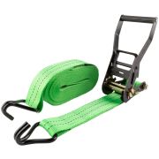 FIT Ремень для крепления груза, храповый механизм 230 мм, полиэфирная лента 50 мм x 6 м, 2000 / 4000 кг