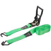 FIT Ремень для крепления груза, храповый механизм 230 мм, полиэфирная лента 50 мм x 10 м, 2000 / 4000 кг