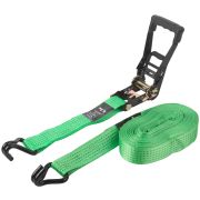 FIT Ремень для крепления груза, храповый механизм 230 мм, полиэфирная лента 50 мм x 12 м, 5000 / 10000 кг