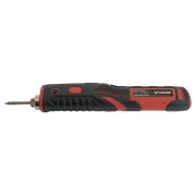 Паяльник беспроводной 8W, нихромовый нагреватель, 1800 mAh, 5В, красный/черный, PLE801-08