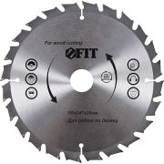 FIT Диск пильный для циркулярных пил по дереву, спец. форма зуба 255 х 30/25,4 х 60Т