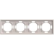 Рамка STEKKER, PFR00-5004-08 4-местная, серия Эмили, кашемир, soft touch