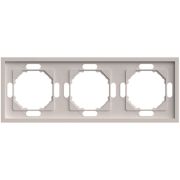 Рамка STEKKER, PFR00-5003-08 3-местная, серия Эмили, кашемир, soft touch