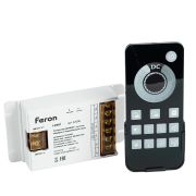 Контроллер диммер для светодиодной ленты с П/У белый, 12-24V, LD62