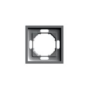 Рамка STEKKER, PFR00-5001-09 1-местная, серия Эмили, антрацит, soft touch
