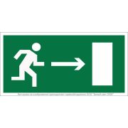 Наклейка BL-3015.E03 «Направление к эвакуационному выходу направо» Белый свет a12483